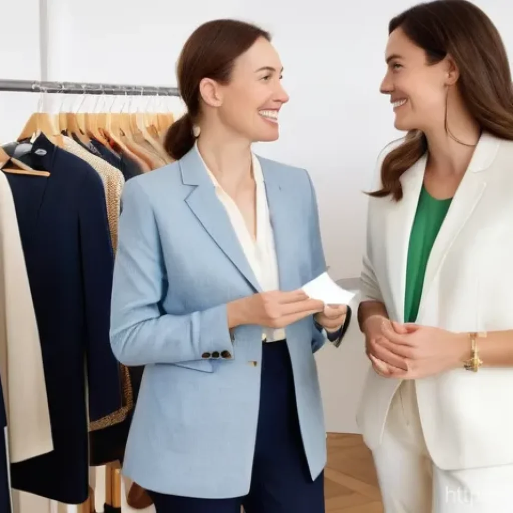 패션 코디네이터의 지속 가능 패션 계획 - **Prompt:** A female fashion coordinator, in her late 30s, elegantly dressed in a tailored linen bla...