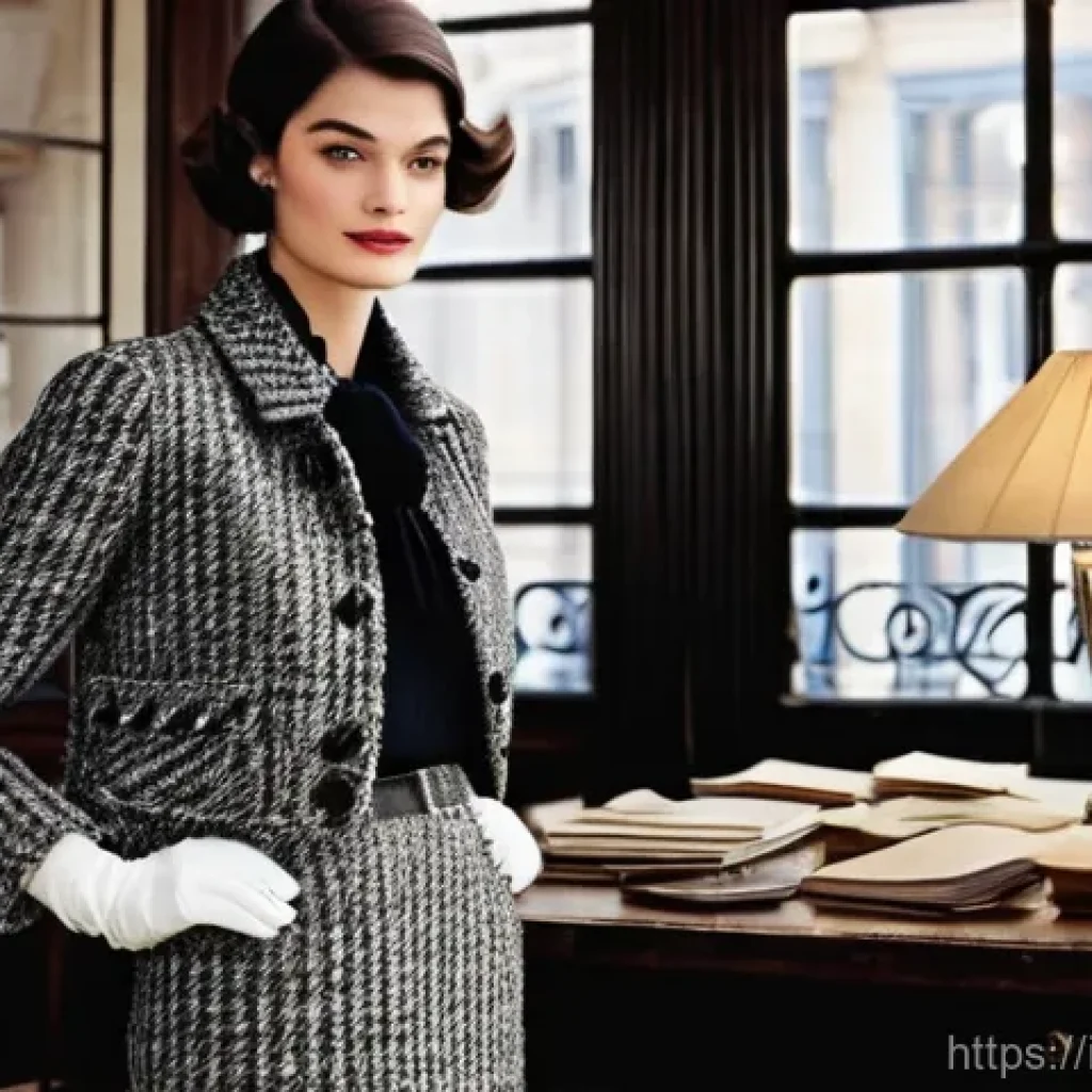 패션 코디네이터의 브랜드 히스토리 분석 - **Prompt 1: The Visionary Designer and Iconic Creation**
    "A stylish, elegant woman, resembling a...