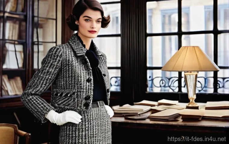 패션 코디네이터의 브랜드 히스토리 분석 - **Prompt 1: The Visionary Designer and Iconic Creation**
"A stylish, elegant woman, resembling a...