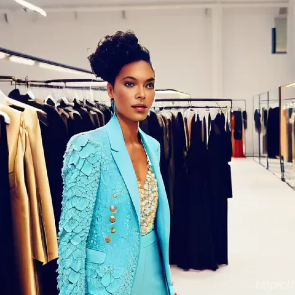 패션 코디네이터와 패션 컨설턴트 차이점 - **Fashion Coordinator in Action: Backstage Buzz**
"A vibrant, dynamic scene backstage at a bustl...