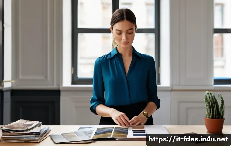 패션 코디네이터로 빠르게 자리 잡는 법 - **Prompt:** A discerning female fashion coordinator in her mid-30s, professionally dressed in tailor...