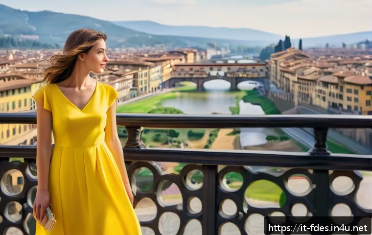 패션 코디네이터의 패션 심리학 - A stylish Italian woman in a bright yellow dress paired with pastel accessories, standing in a sunli...