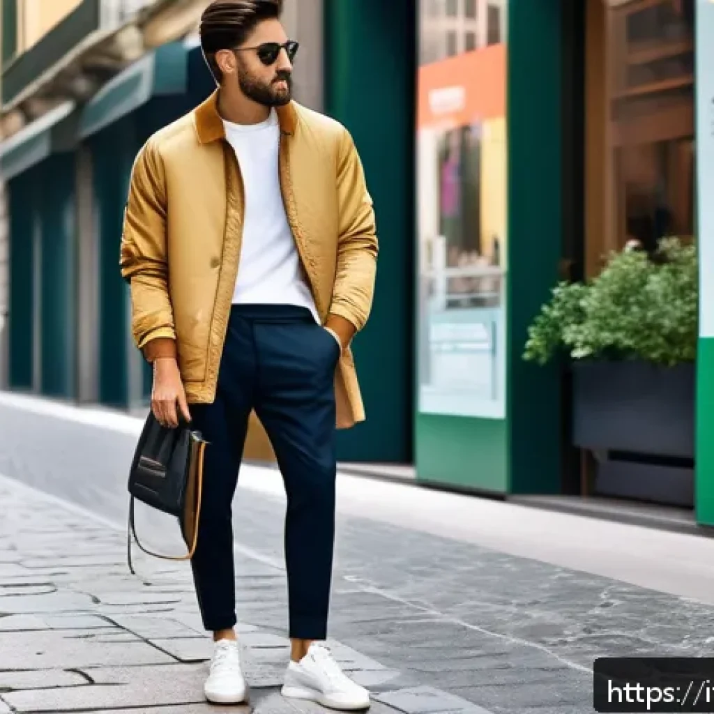 패션 코디네이터의 포지셔닝 전략 - A sophisticated fashion coordinator in Milan styling a young adult client with a trendy streetwear o...